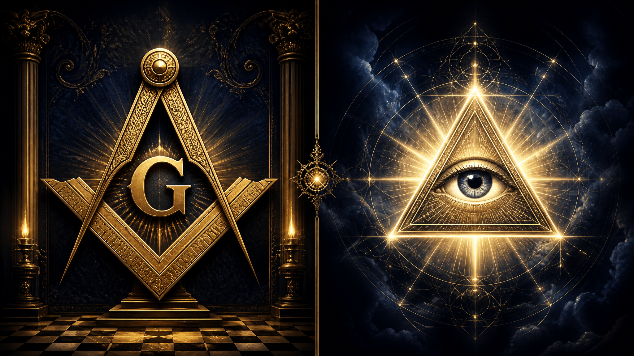 Freemasonry versus the Illuminati, comparing the two secret societies and their symbols