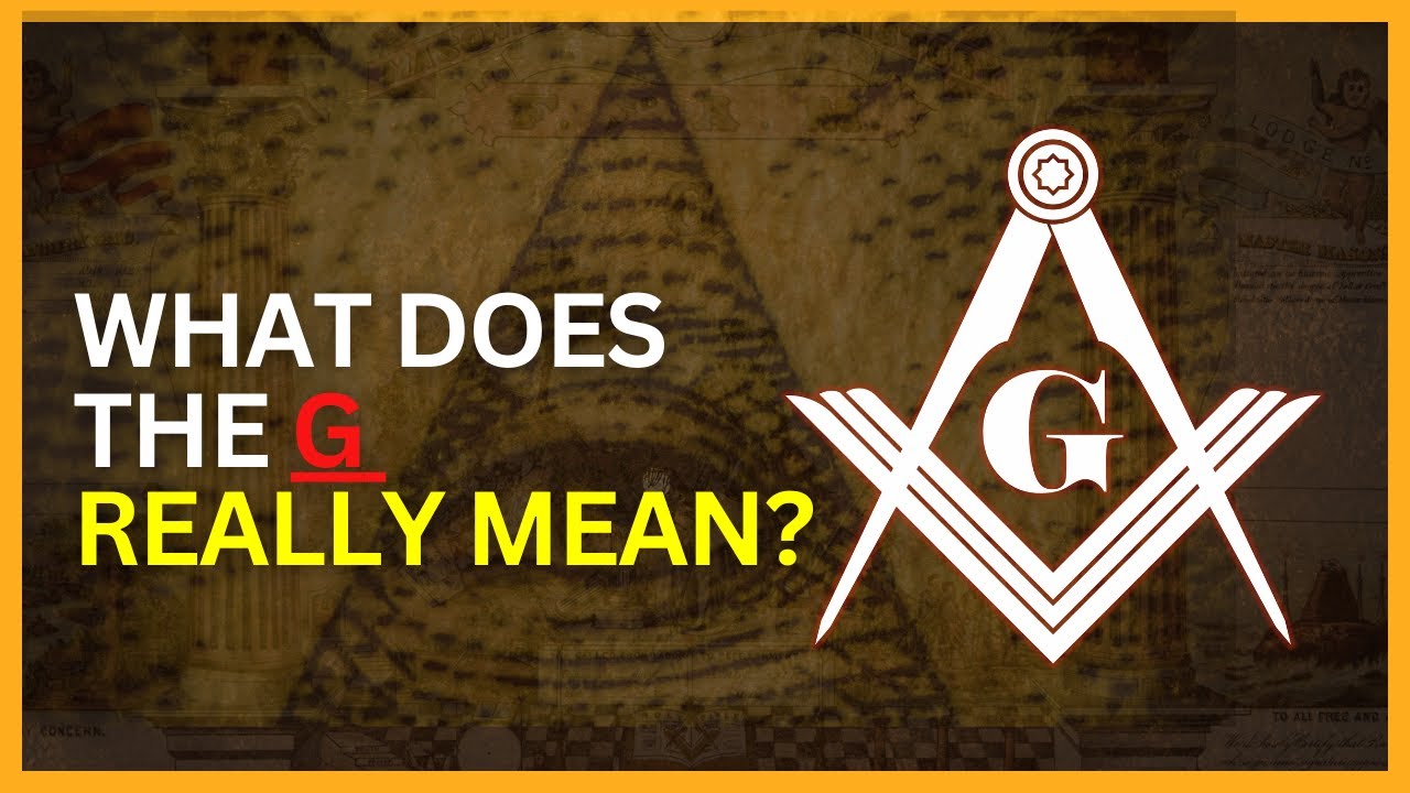 The Masonic Square and Compasses symbol with the letter G