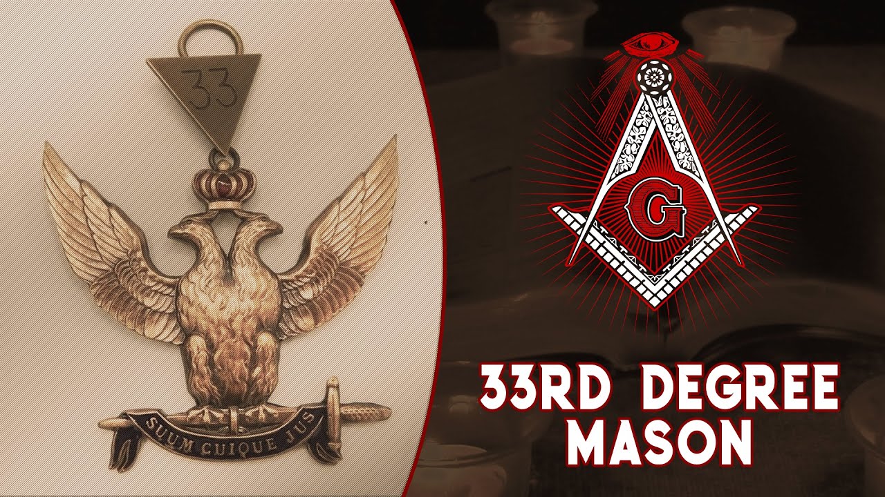 A symbolic 33rd degree Scottish Rite emblem