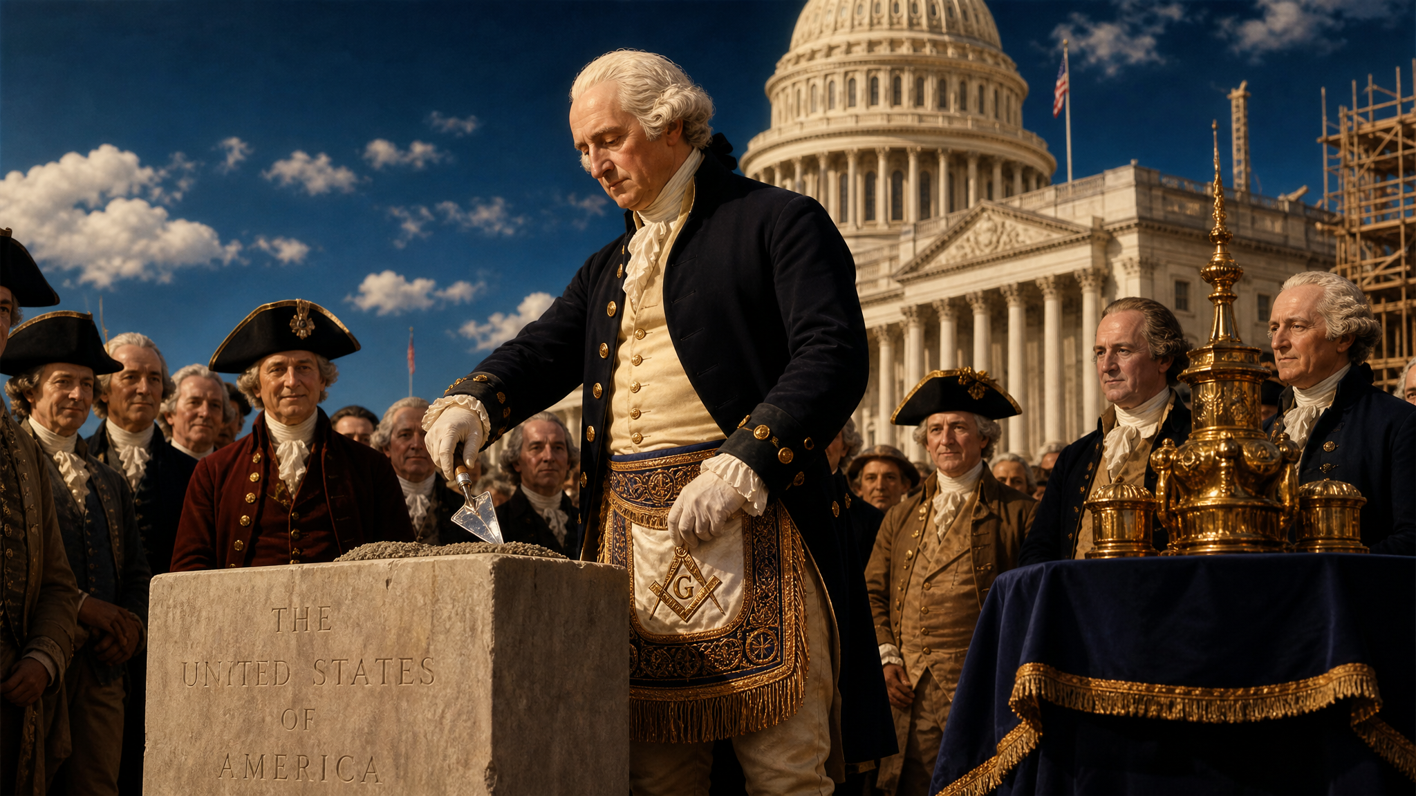 George Washington and Masonic Founding Fathers during the American Revolution