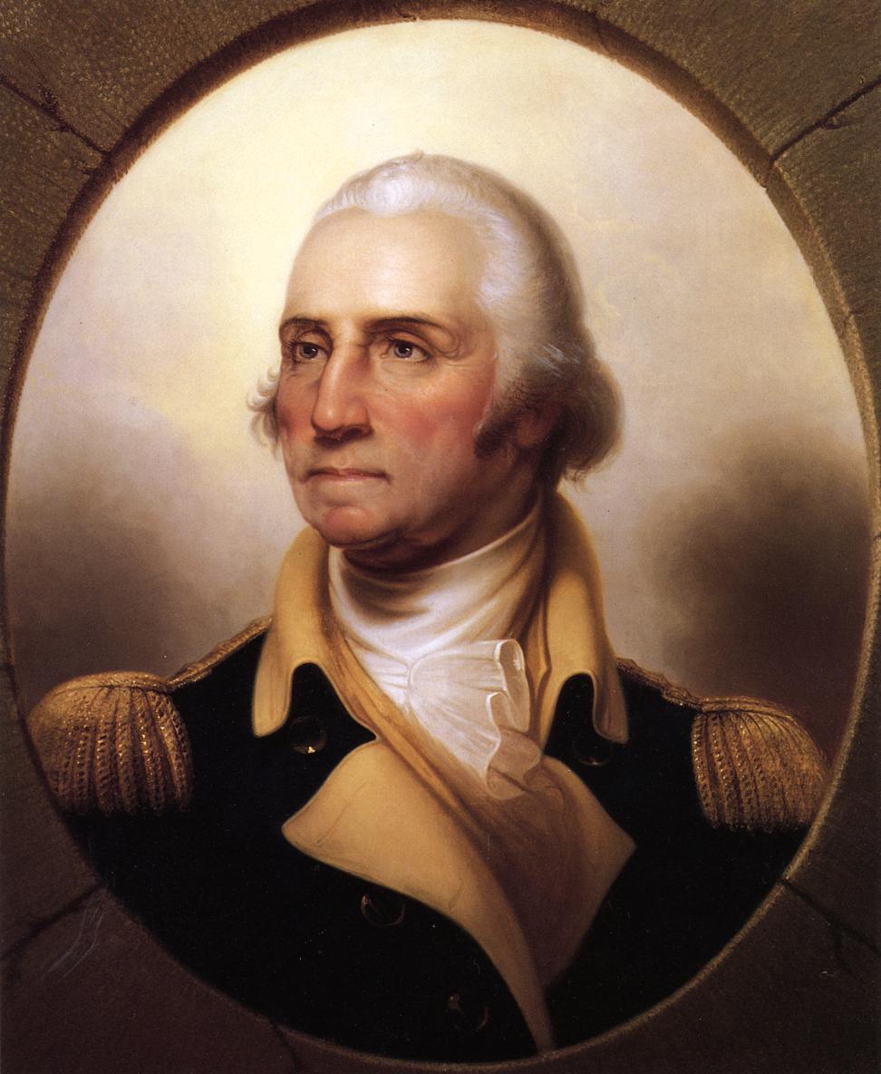 Portrait of George Washington, a famous Freemason — Fredericksburg Lodge No. 4, Virginia