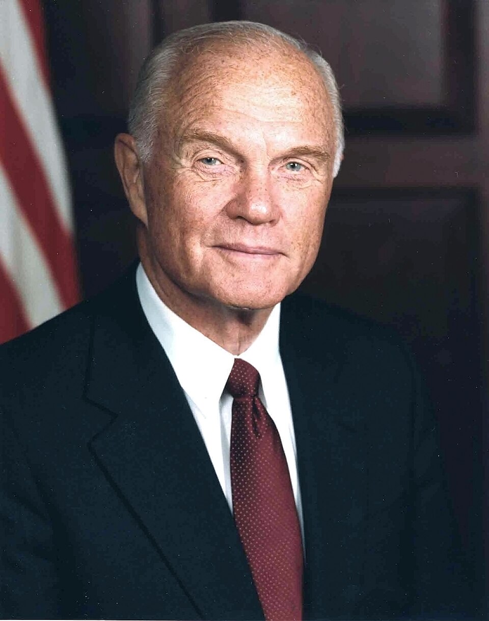 Portrait of John Glenn, a famous Freemason — Concord Lodge No. 688, Ohio