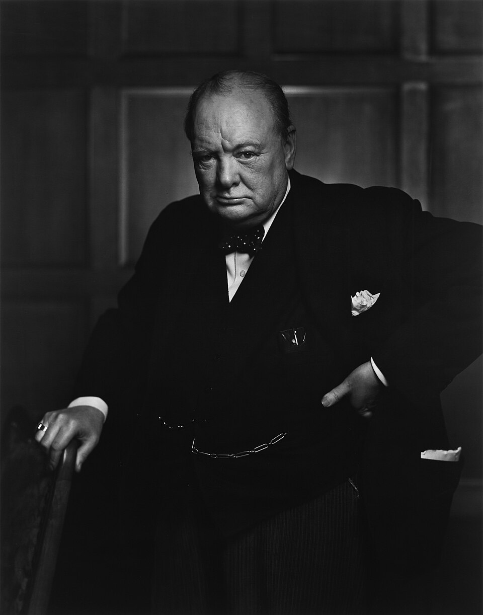 Portrait of Winston Churchill, a famous Freemason — Studholme Alliance Lodge No. 1591, London