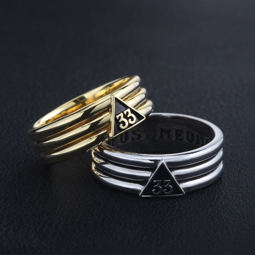 33rd Degree Scottish Rite Ring — Sterling Silver