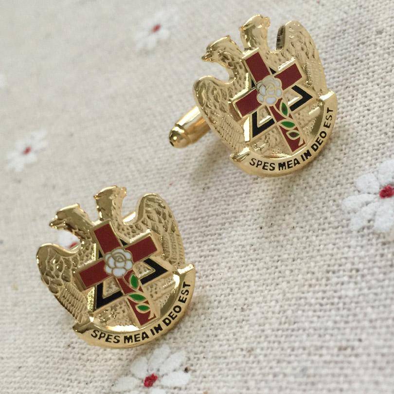 32nd Degree Cufflinks — Spes Mea in Deo Est