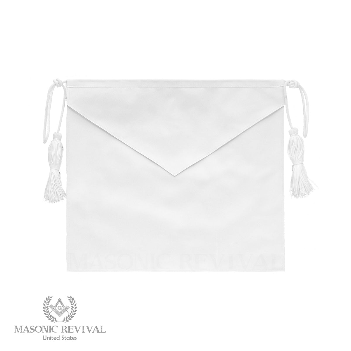 The white lambskin Masonic apron, the ancient badge of a Freemason symbolizing purity and innocence
