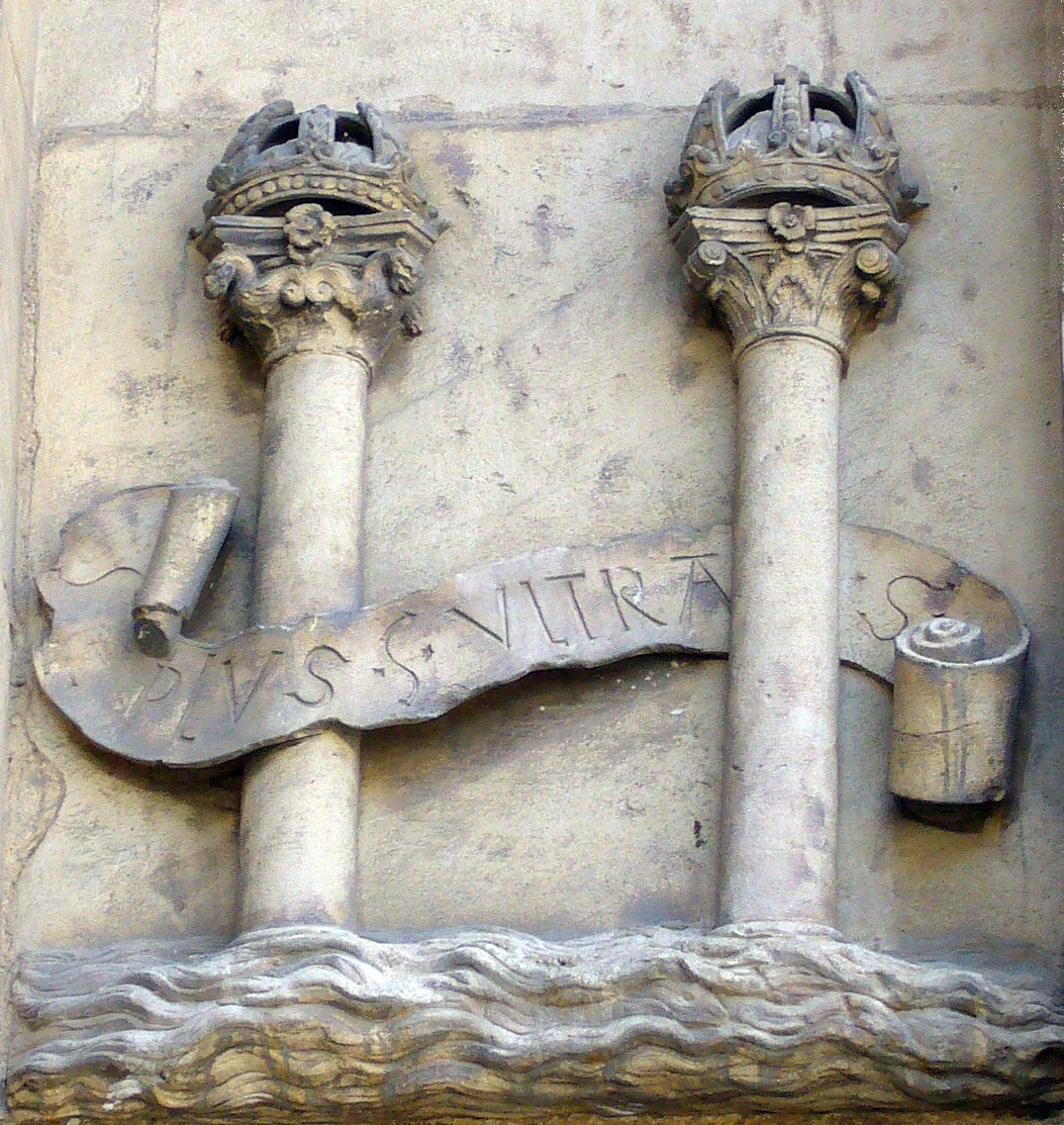 The two great pillars Boaz and Jachin that stood at the entrance of King Solomon's Temple