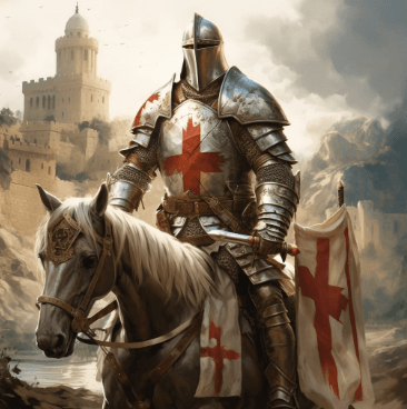 Knights templar warrior