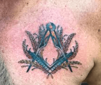 Masonic Acacia Sprig Tattoo